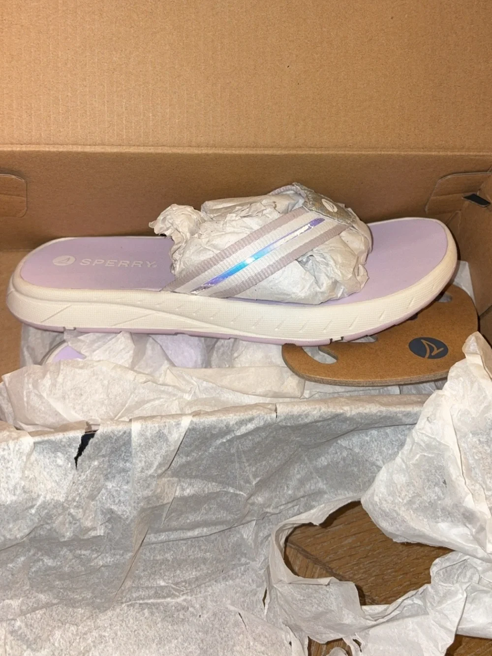 Sperry Lavender Comfort Flip Flop